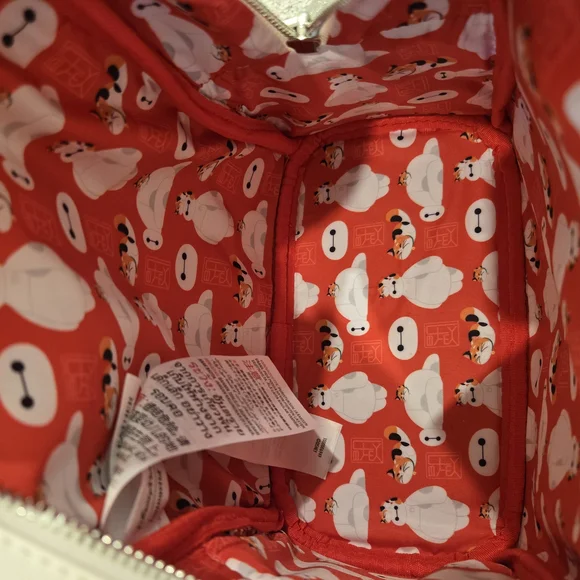 White and Orange Kids Backpack